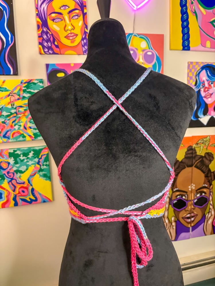 Image of Pan Pride Flag Bralette
