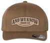  Coyote Brown Flex Fit Hat with Brown Patch