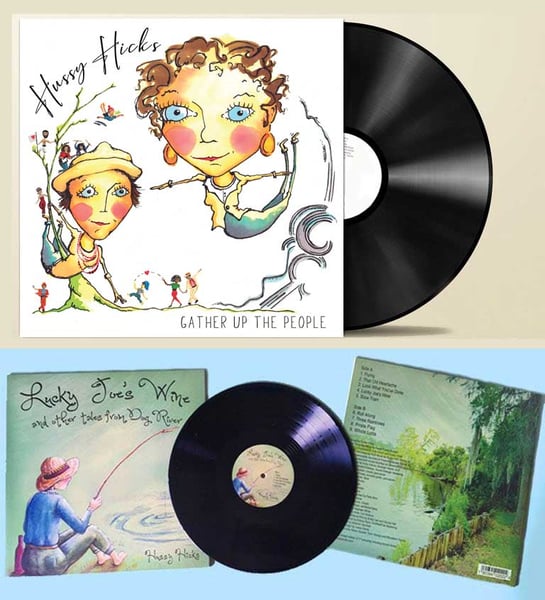 Image of Hussy Hicks Vinyl - 'Gather up the People' and 'Lucky Joe's Wine'