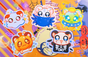 Image of halloween party ham stickers