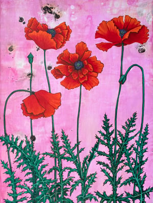 "Poppies #3" by Jenn Rawling