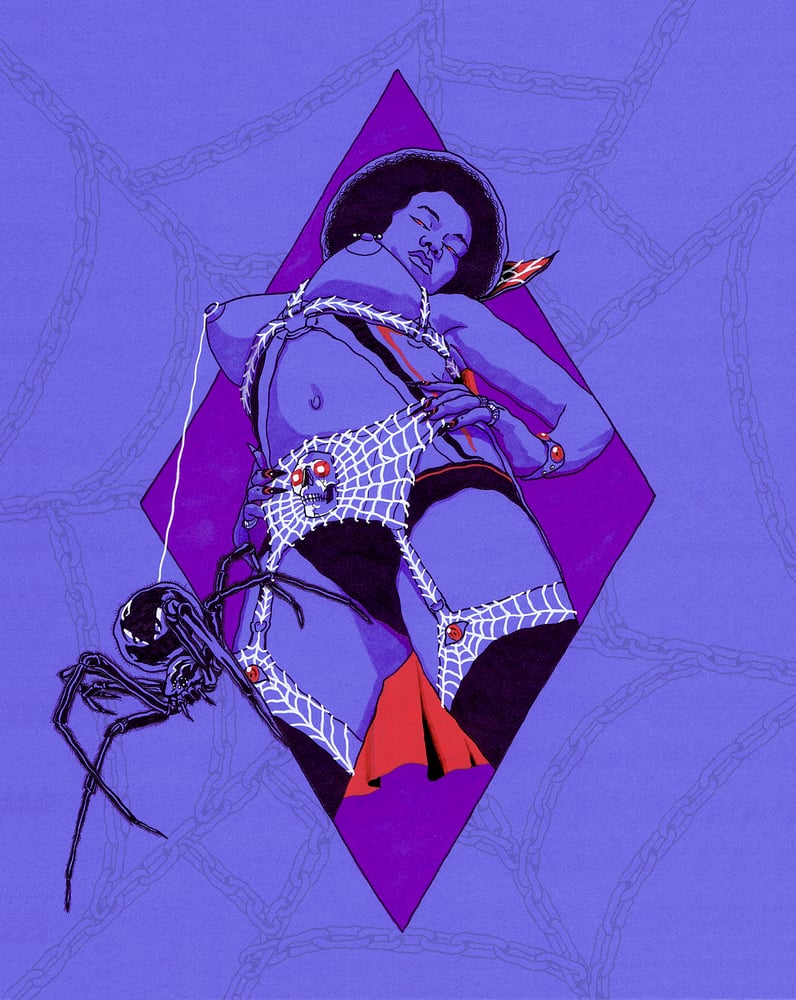 Image of 'Entranced By The Glare of The Spider That Melted The Universe' Giclee Print