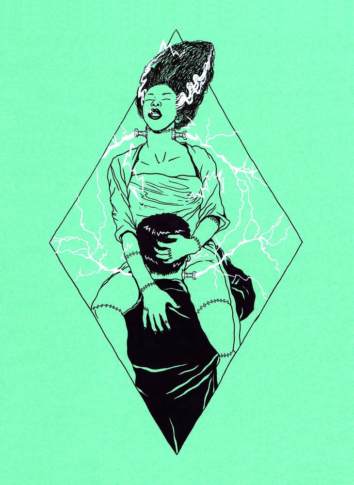 Image of 'The Ride of Frankenstein' Giclee print