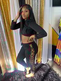 Image 4 of Strings attached 2 piece jogging suit 