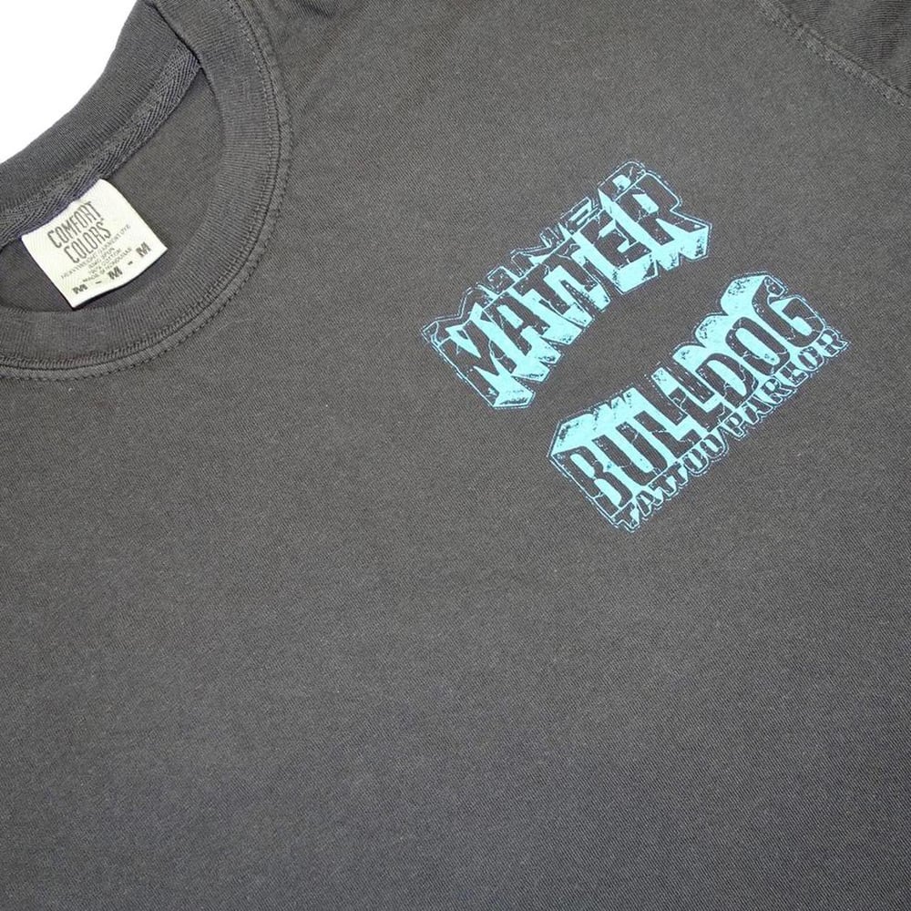 Mined Matter X Bulldog Tattoo Parlor Tee Black and Blue
