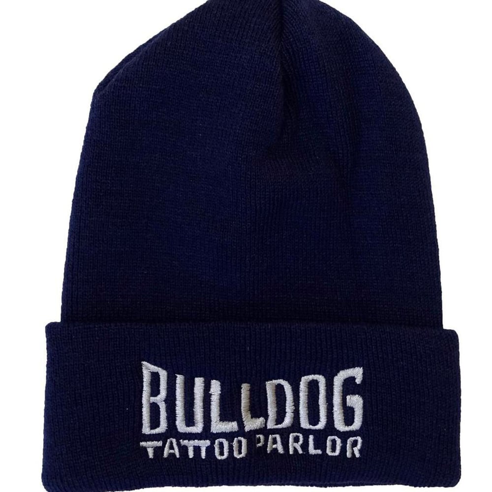 Mined Matter X Bulldog Tattoo Parlor Double Sided Beanie Navy