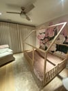 NON PAINTED KING Size 76x80" montessori bed with bed rails Teo Beds' FREE SHIPPING