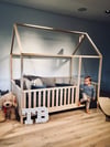 NON PAINTED WITH LEGS KING Size 76x80" kids' bed with bed rails Teo Beds' FREE SHIPPING