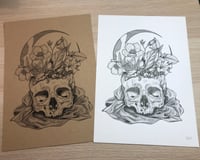 Image 2 of Caput Mortuum- A4 Print Choose from White or Brown Stock