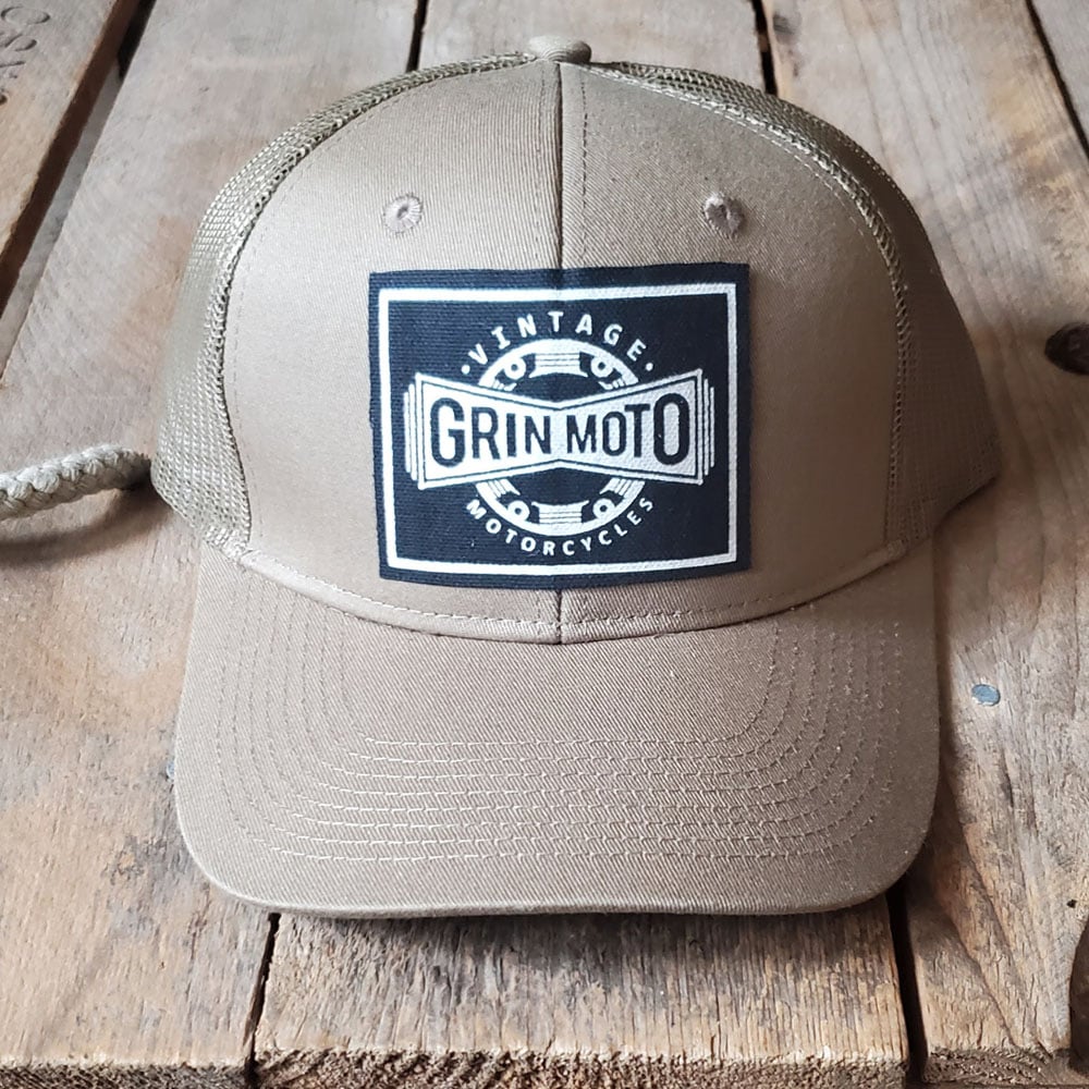 Grin Moto Logo Cap - Tan