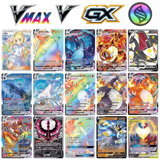 New Cards Holographic Bord Game Vmax GX | ojooi