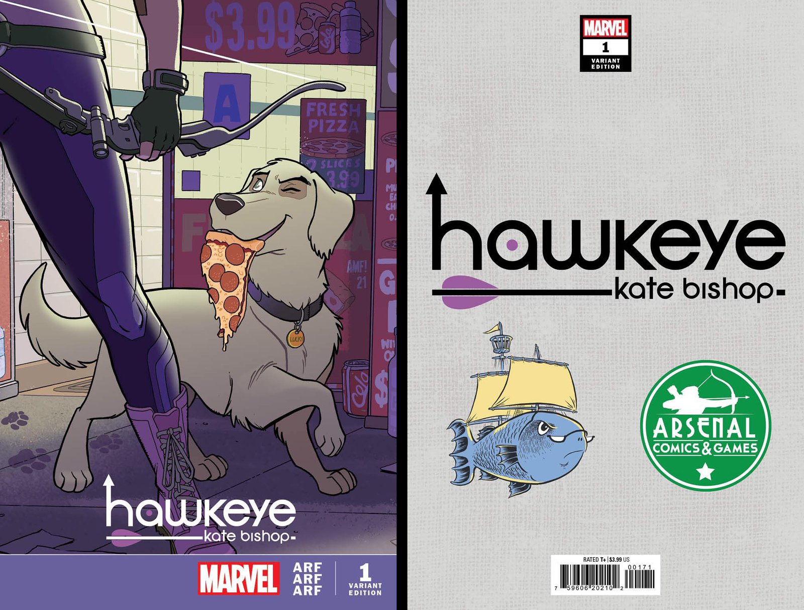 Hawkeye Kate Bishop #1 Arsenal/SSalefish Marvel Dogs Variant Store