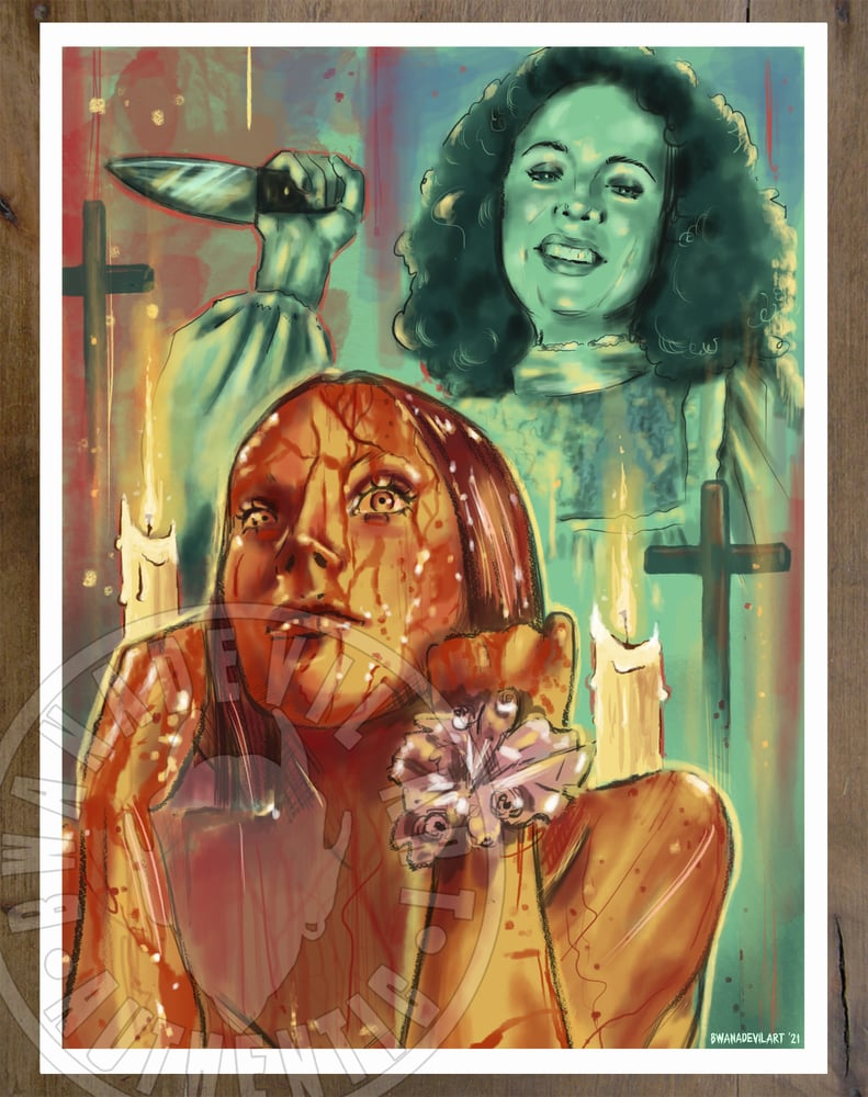 Image of Bloody Carrie 9x12 in. Art Print