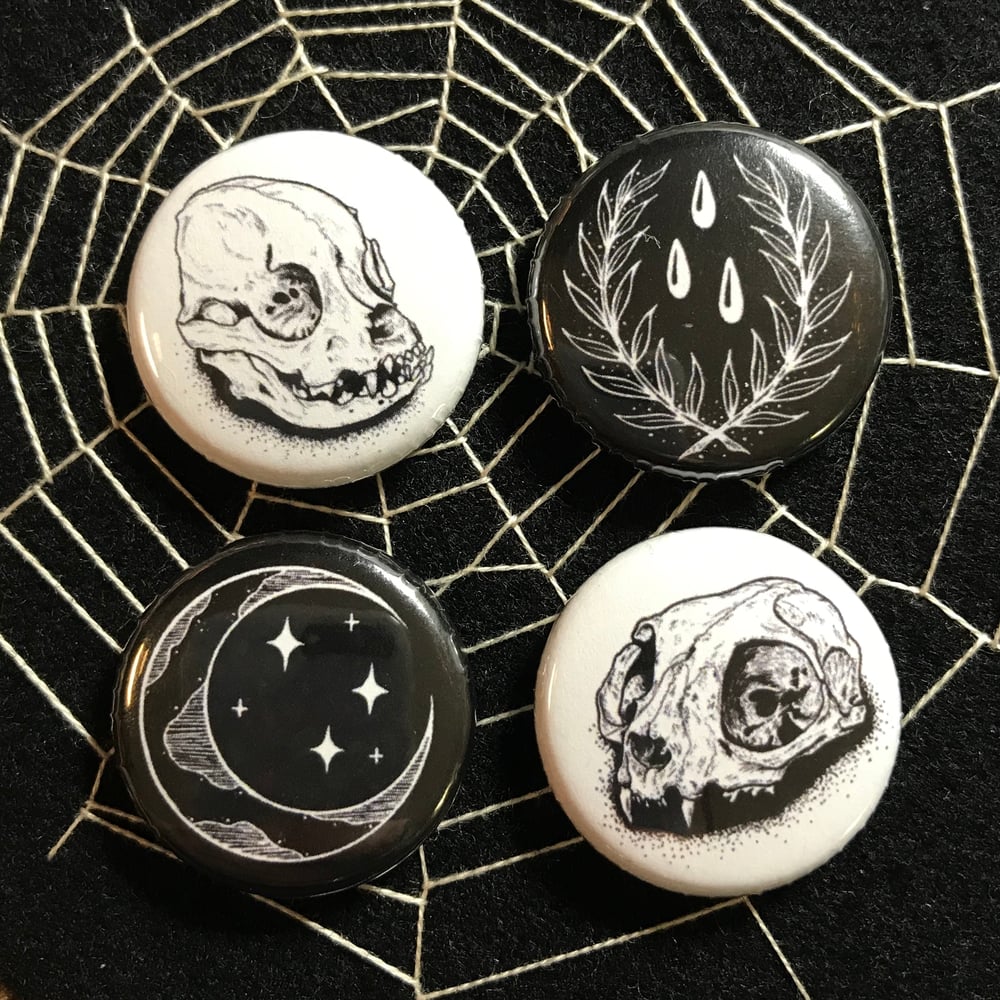 Image of Button Badges- Set of 4