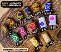 Image 2 of (x5) FABRIC DREAD BEADS