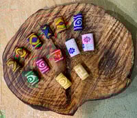 Image 1 of (x5) FABRIC DREAD BEADS