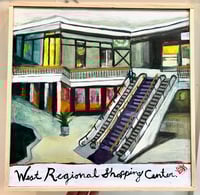 West Regional Shopping Center - Original Painting. 