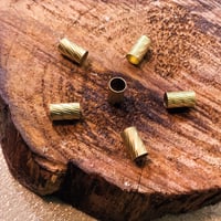 (x4) GOLDEN small dread beads