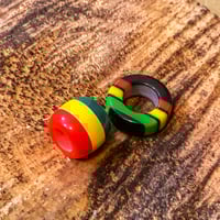 RED GOLD & GREEN Dread beads