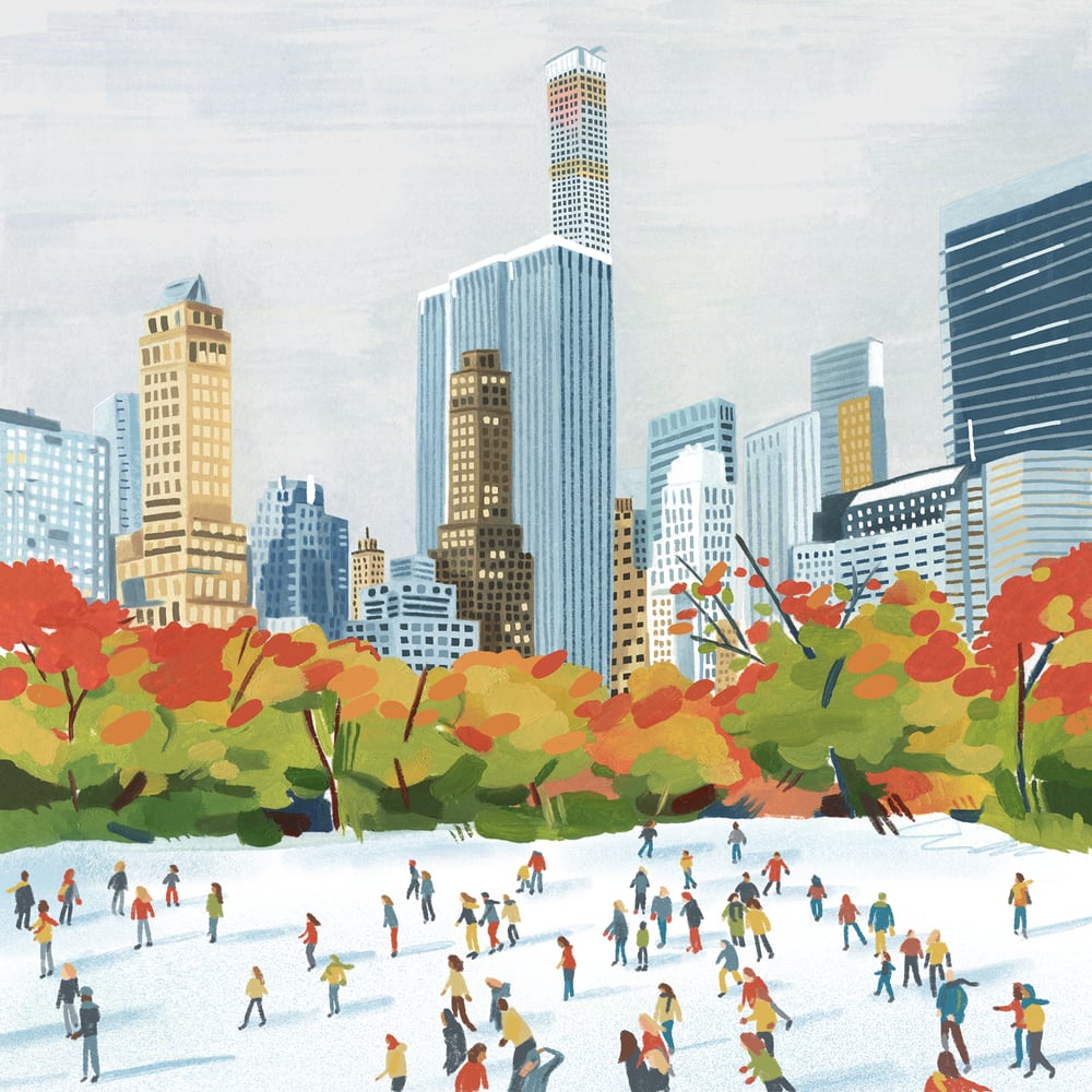 Image of New York winter card