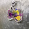 UwU Iridescent Acrylic Charm