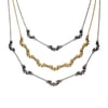 Dusk necklace in sterling silver or 14k gold