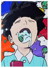 5x7 Print- Quirkiness of Mob's Life