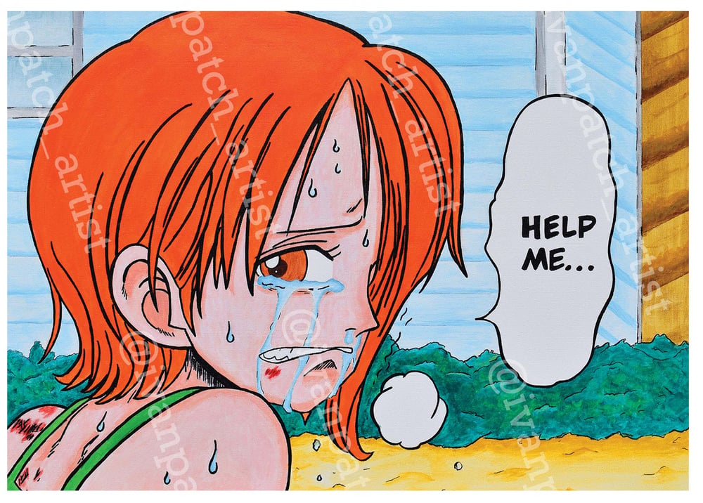 Image of 5x7 Print- Nami in distress (East Blue)