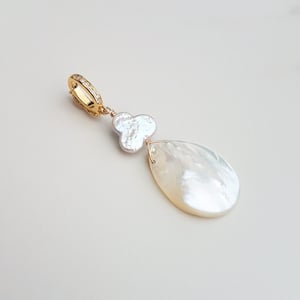 Small Mother of Pearl Drop Charm