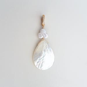 Large Mother of Pearl Drop Charm