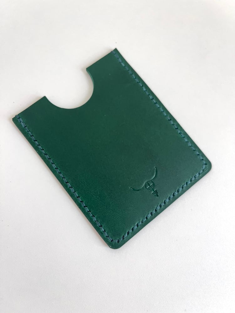 Image of Green Buttero Cardholder 