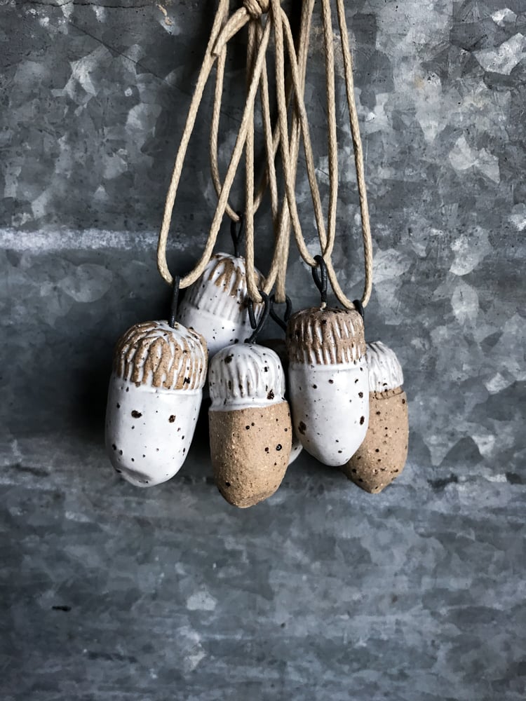 Image of Acorn Christmas decorations