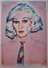 SIGNED ARTIST PROOF  'ANDY IN DRAG' A3 NO.1 of 5 