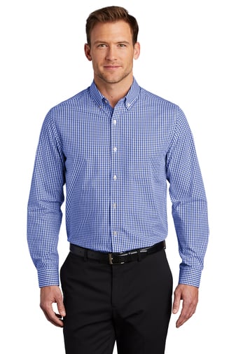 Port Authority Broadcloth Gingham Easy Care Shirt (W644) / Corporate ...