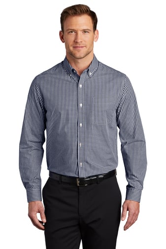 **NEW** Port Authority Broadcloth Gingham Easy Care Shirt (W644 ...