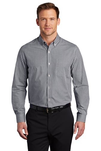 Image of Port Authority Broadcloth Gingham Easy Care Shirt (W644)