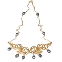 Image 4 of NUAGES BAROQUE Collier - 10 Caviar Pearls