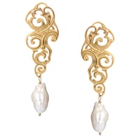 Image 3 of NUAGES BAROQUE Big Solo Earring with Pearl
