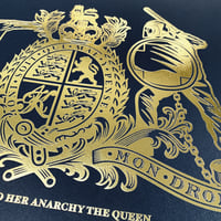 Image 4 of BY APPOINTMENT TO HER ANARCHY THE QUEEN  •  GOLD/BLUE • 