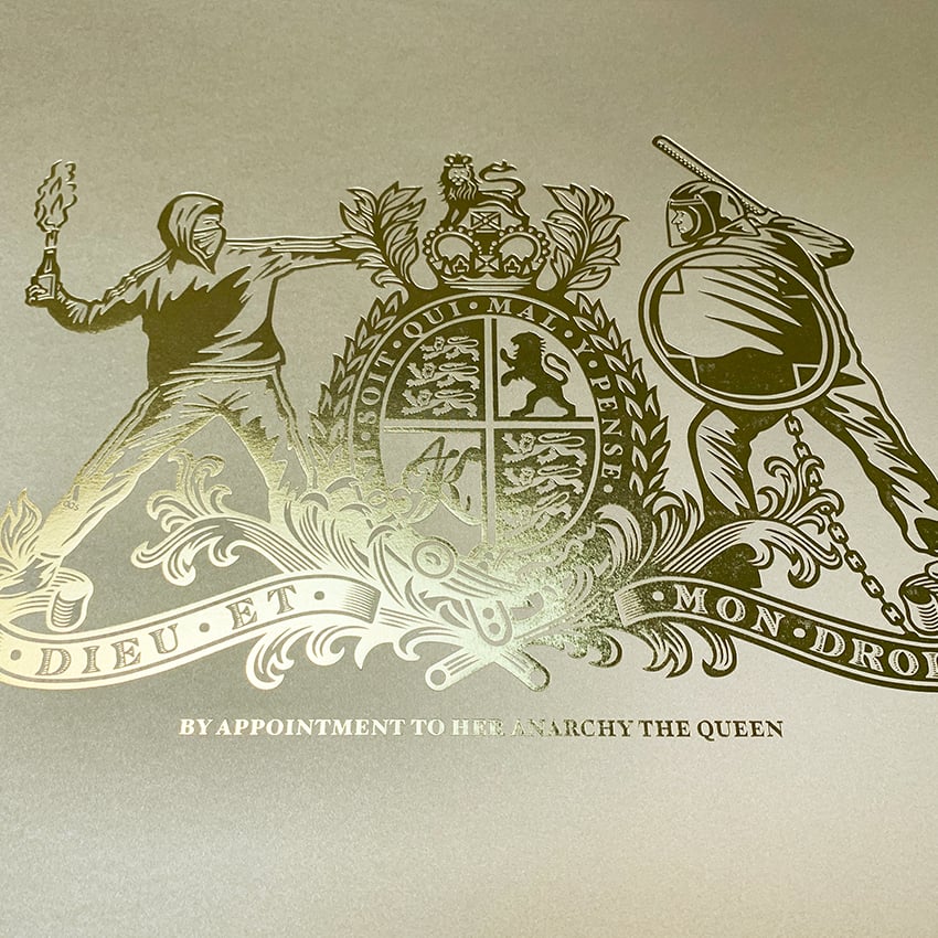 Image of BY APPOINTMENT TO HER ANARCHY THE QUEEN  •  GOLD/GOLD • 