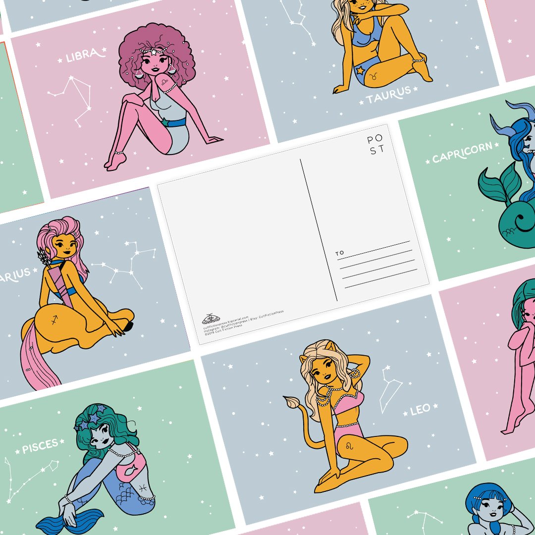 Image of Zodiac Postcards