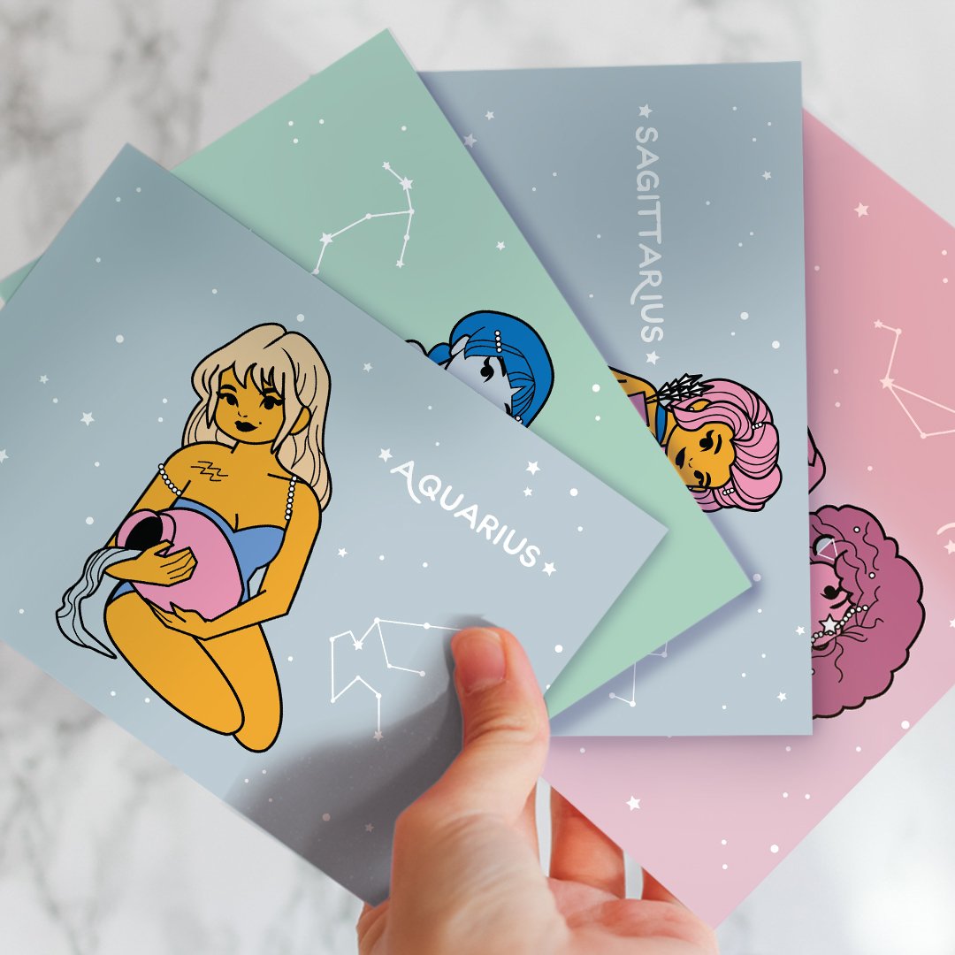 Image of Zodiac Postcards