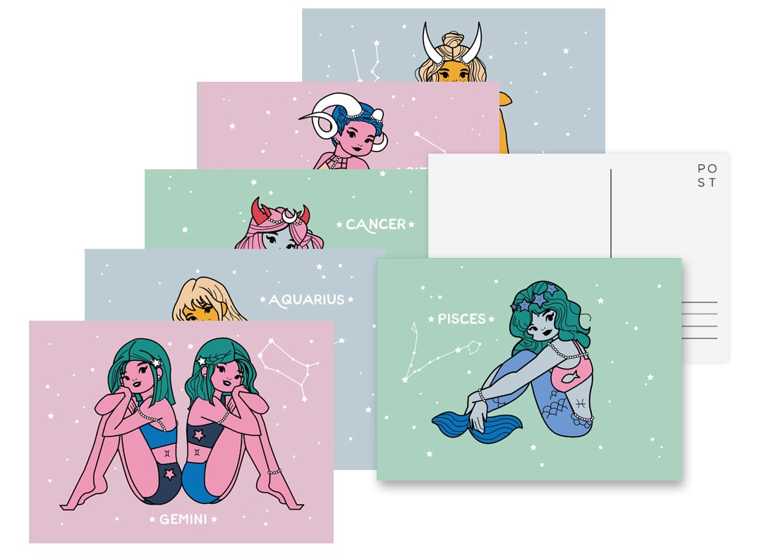 Image of Zodiac Postcards