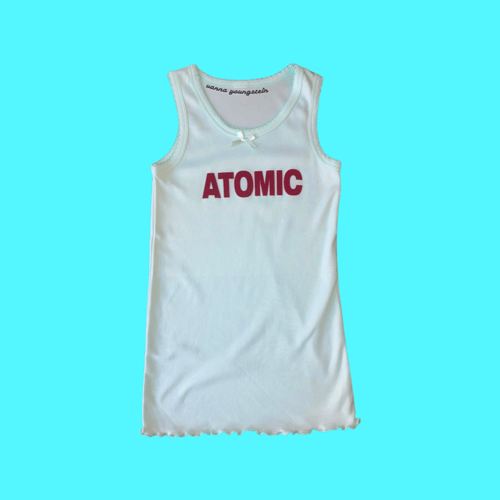 Image of Atomic tank - Solid Turquoise Limited Edition Summer Restock🐬🌹