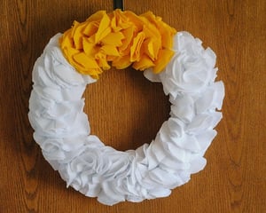 Image of Felt Ruffle Wreath