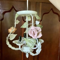 Image 2 of Metal Shabby Chic Pastel Chandelier 