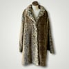 Leopard Faux Fur Swing Coat XL