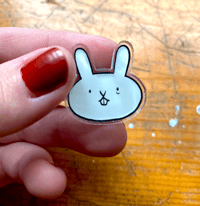 Image 1 of Tired Rabbit Pins 