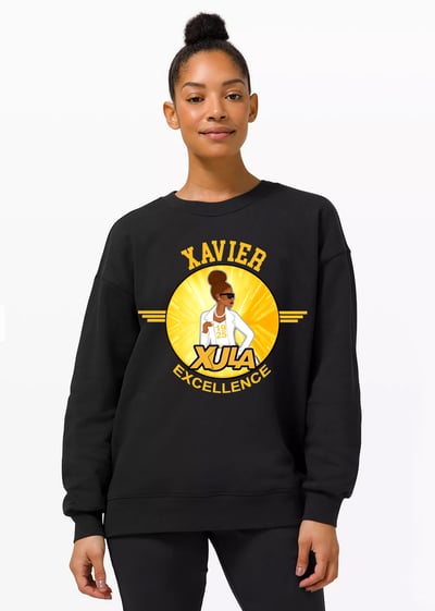 Image of Xavier Excellence Cool and Sophisticated Blk Sweatshirt