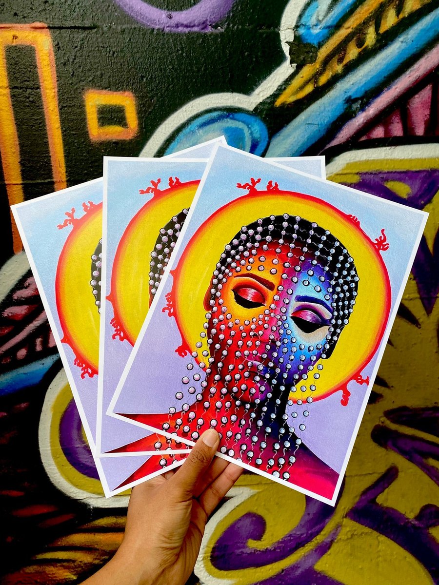 Janelle Monáe Poster Print 8.5x11 in Divine Artworks